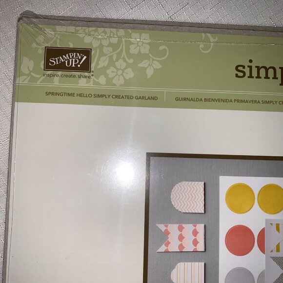 Stampin Up! Springtime Hello Simply Created Garland Kit 12" x 12" - Picture 5 of 5